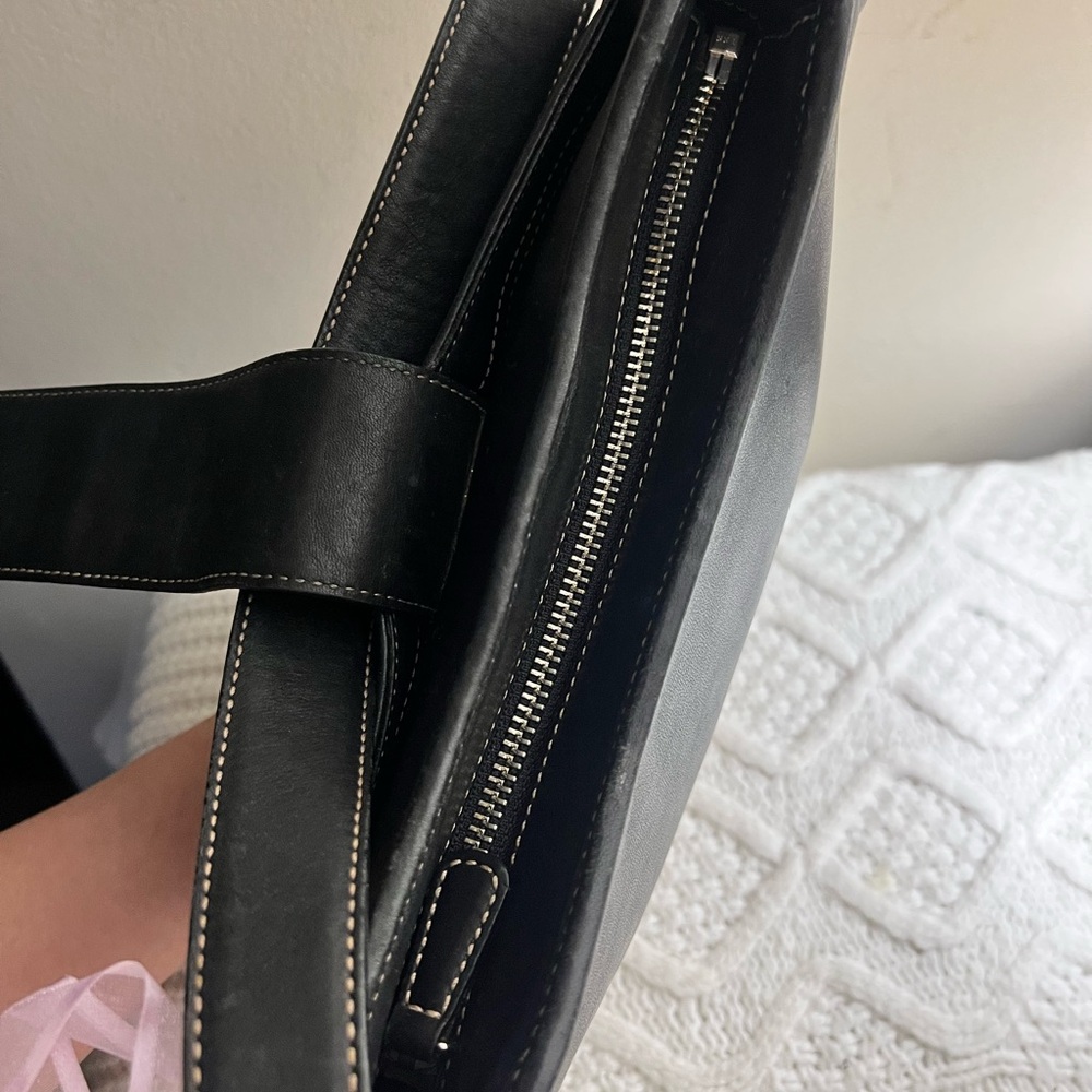 Coach Hampton Black Leather Shoulder Bag 🖤 Y2K - Picture 14 of 16